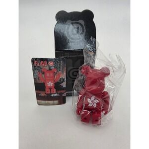 Medicom Toy Bearbrick Series 48 Flag Hong Kong 100% Figure with Card and Box